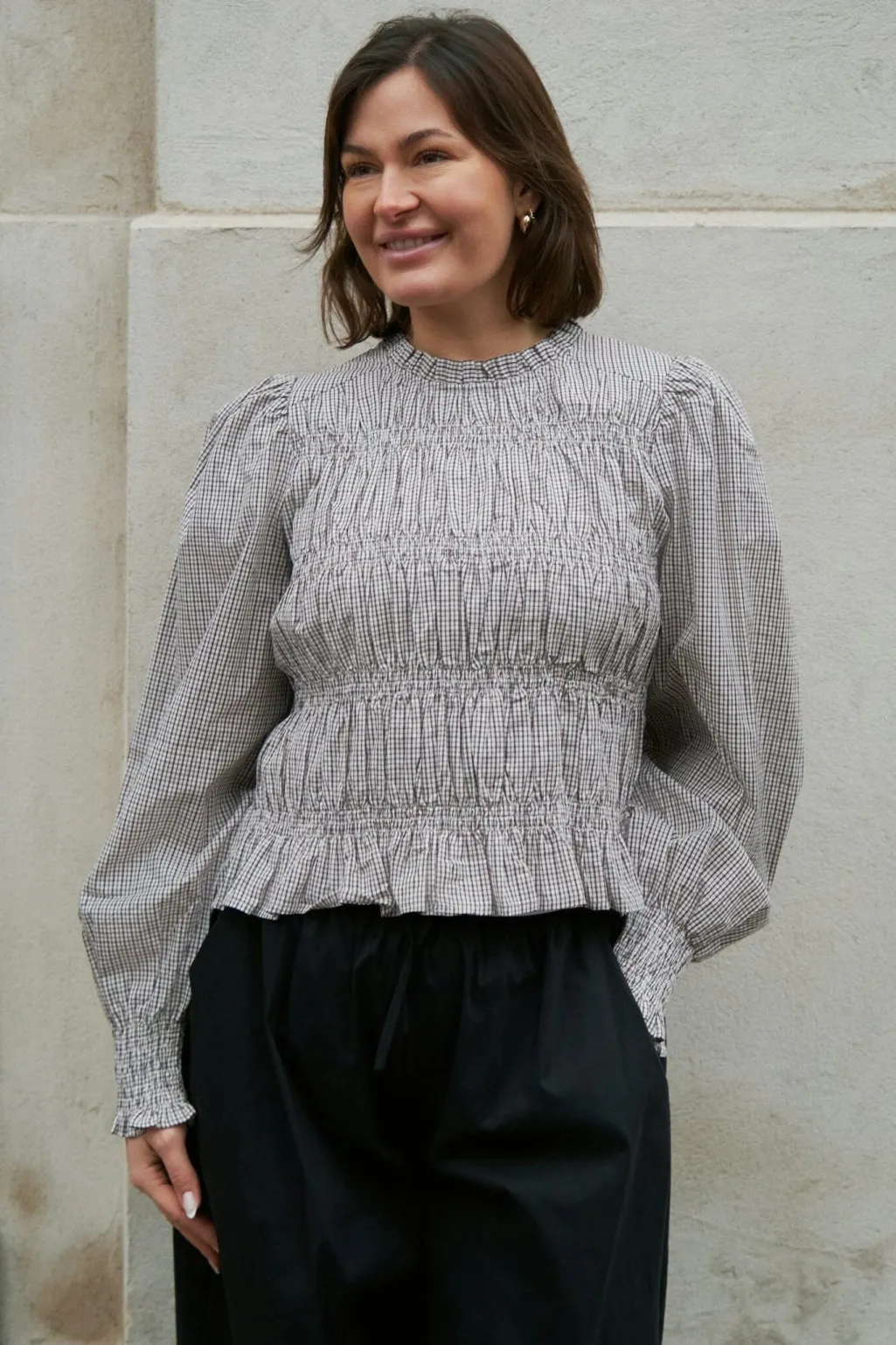 Nnmarcia Check Blouse 166893