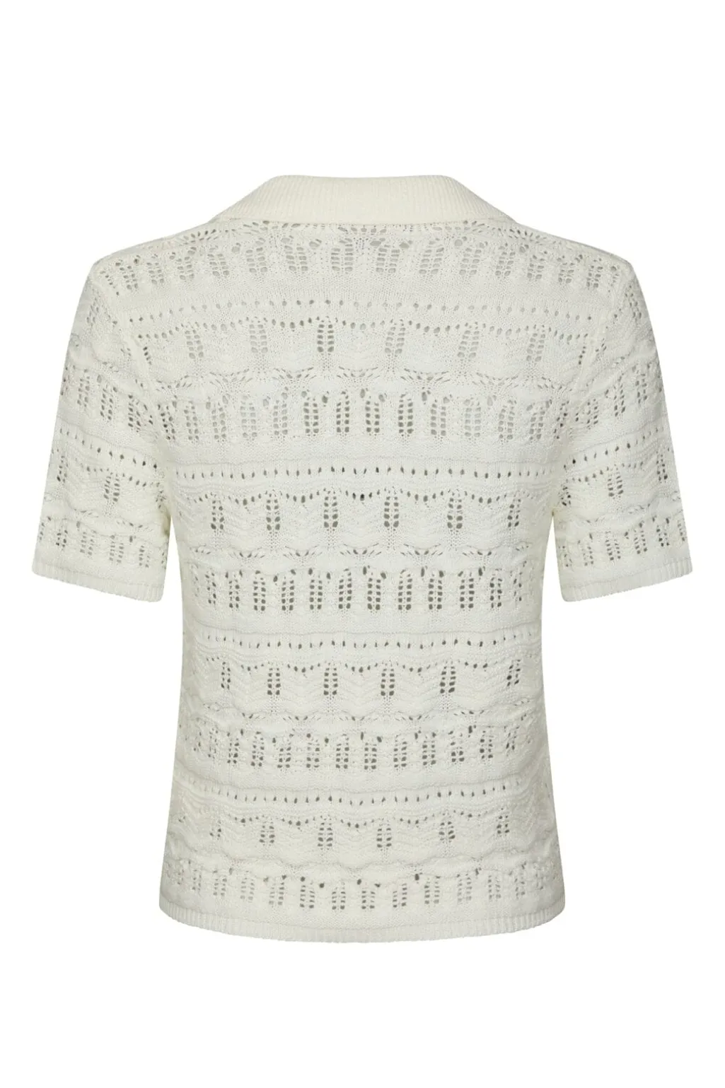 Nnmarisini Stitch Polo Knit Top 165940