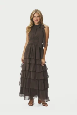 Nnmarli Solid Chiffon Dress 165640