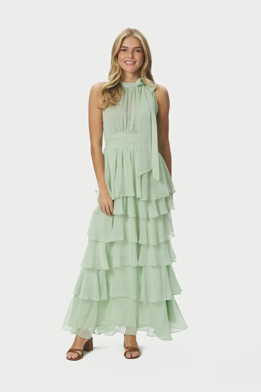 Nnmarli Solid Chiffon Dress 165640