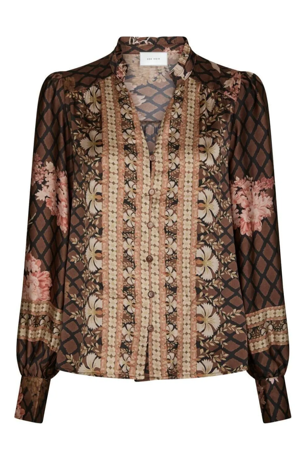 Nnmassima Botanical Border Blouse 167029