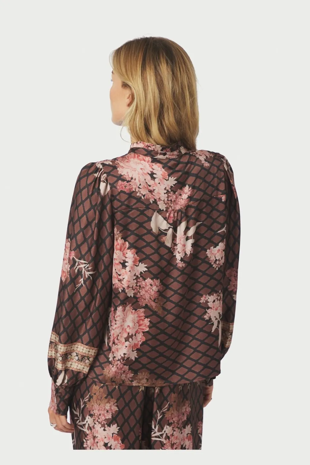 Nnmassima Botanical Border Blouse 167029