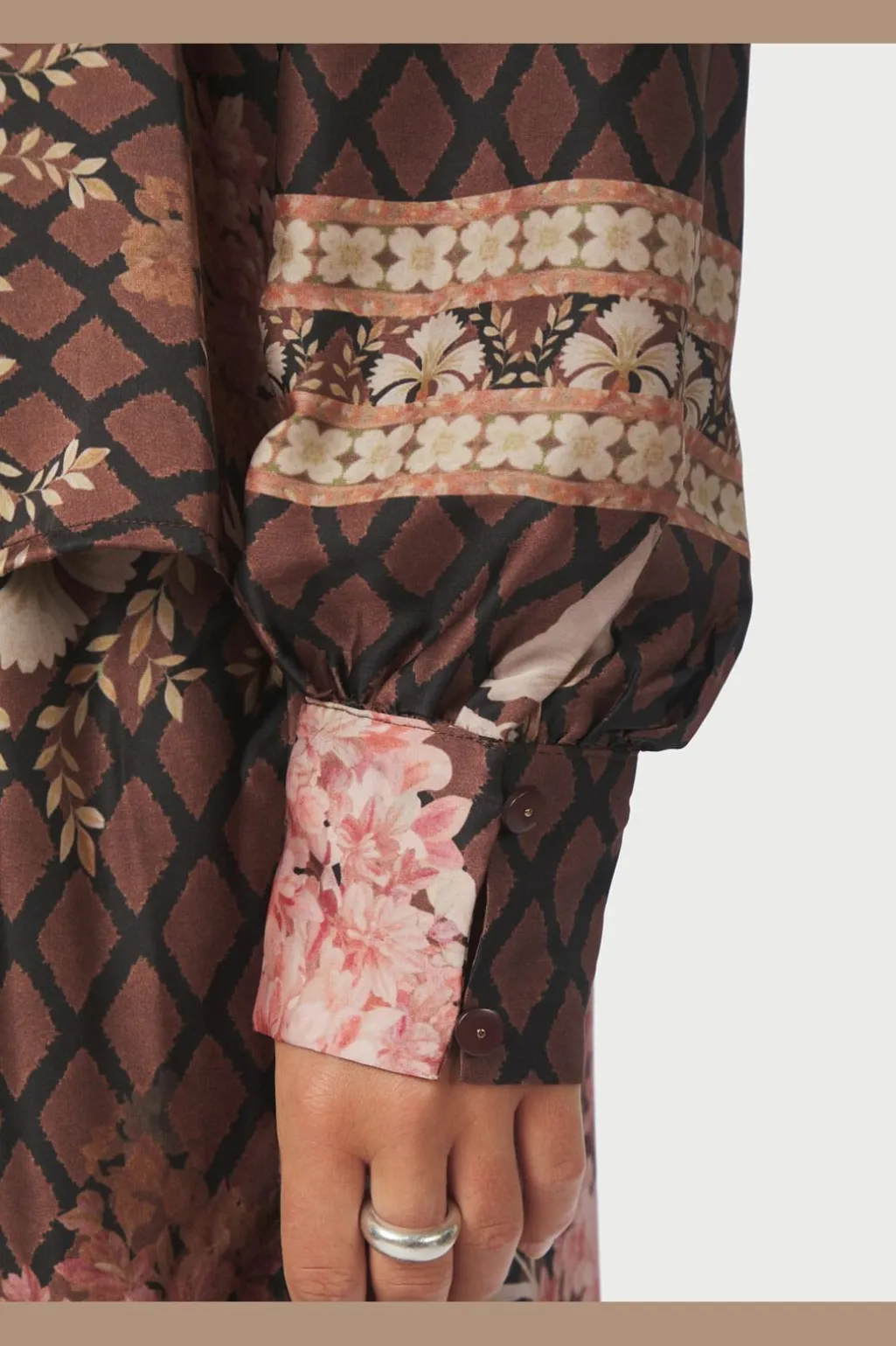 Nnmassima Botanical Border Blouse 167029