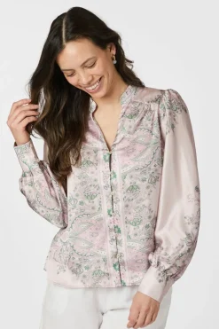 Nnmassima Paisley Border Blouse 160960