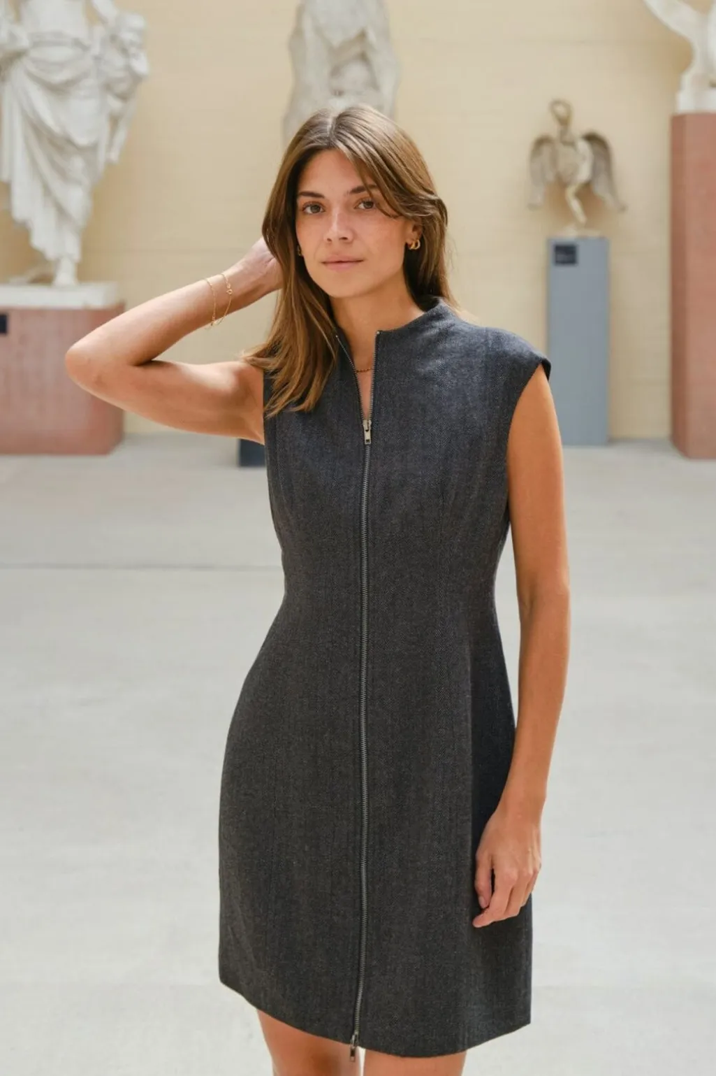 Nnmelville Herringbone Dress 166190