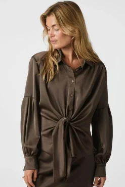 Nnnaja Satin Shirt 160801