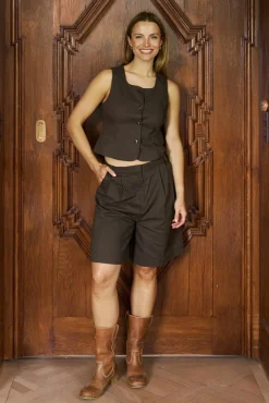 Nnnika Linen Shorts 168253