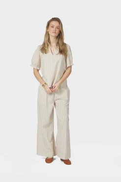Nnodesa Linen Stripe Blouse 169338