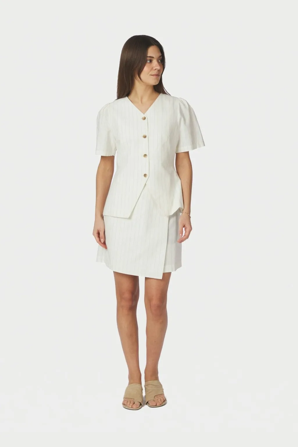 Nnpetrani Summer Stripe Skirt 169425