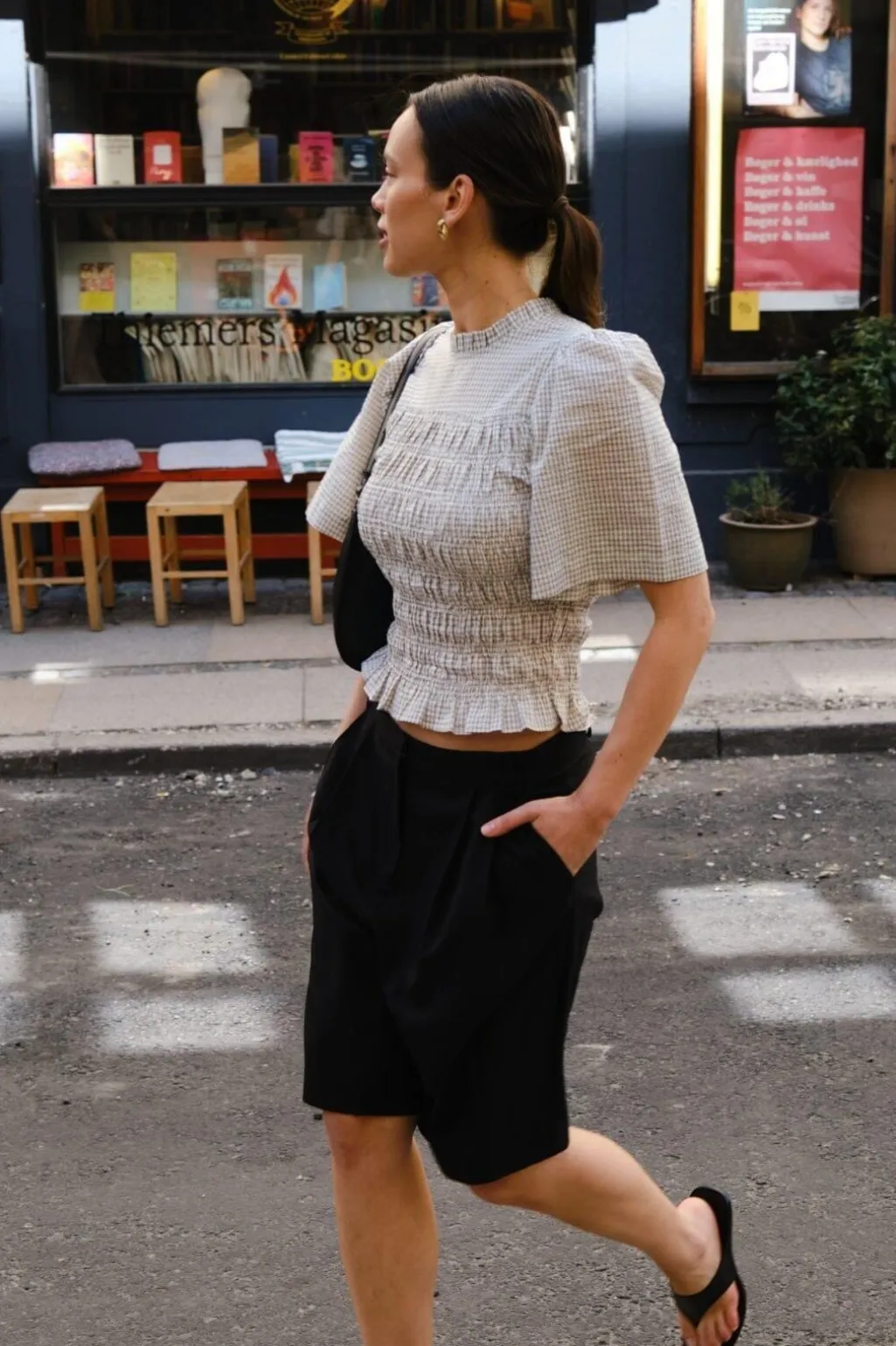 Nnpossini Small Check Blouse 165420