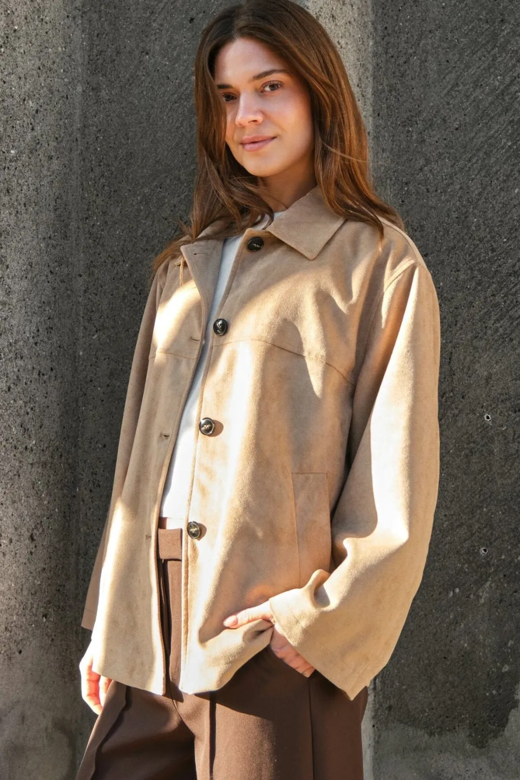 Nnravina Faux Suede Jacket 167352