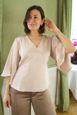 Nnremana Heavy Sateen Blouse 168002