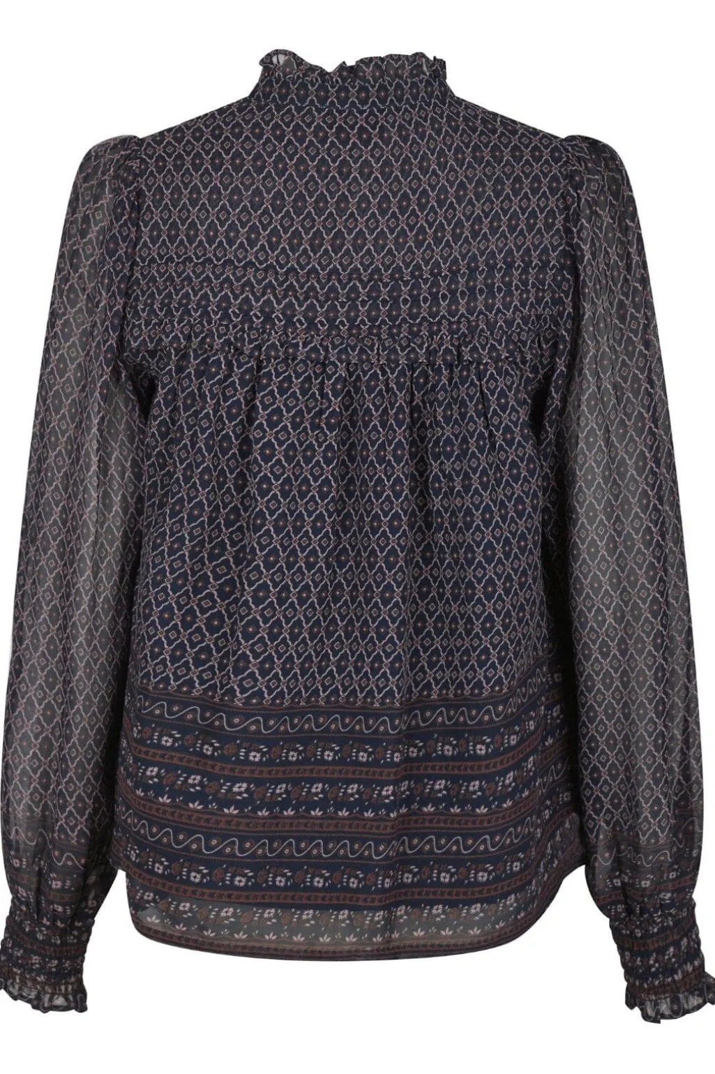Nnrhia Border Pattern Blouse 163994