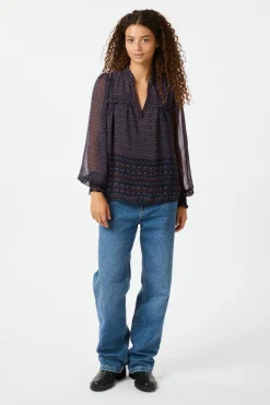 Nnrhia Border Pattern Blouse 163994