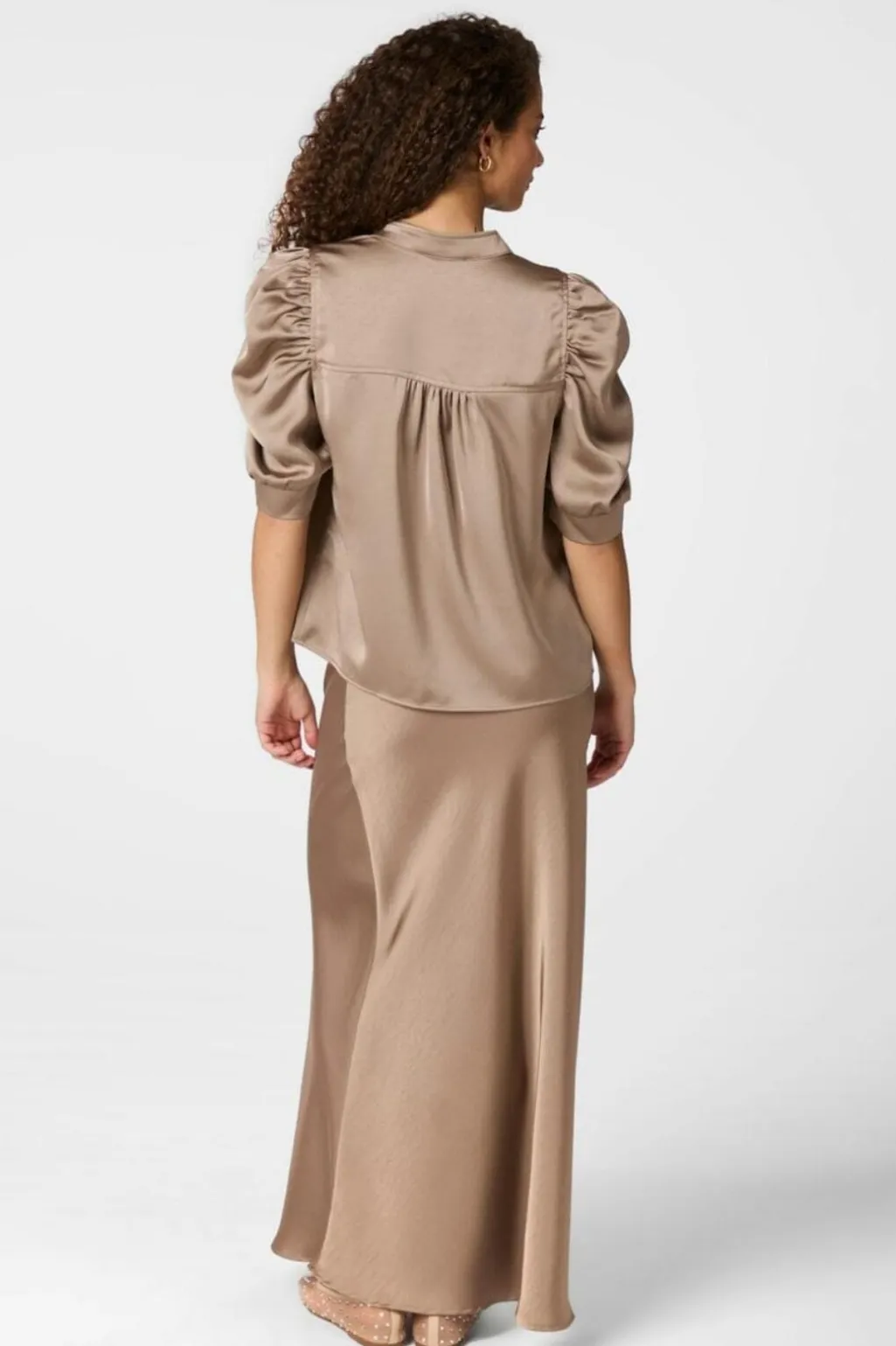 Nnroella Heavy Sateen Blouse 162590