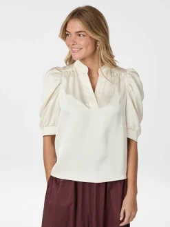 Nnroella Heavy Sateen Blouse 162590