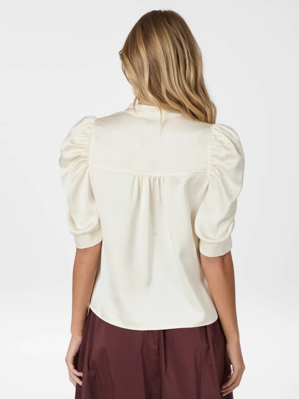 Nnroella Heavy Sateen Blouse 162590