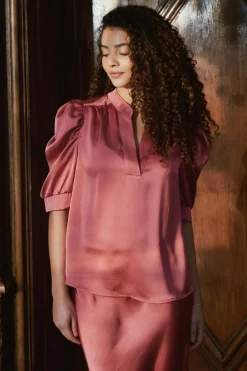 Nnroella Heavy Sateen Blouse 162590