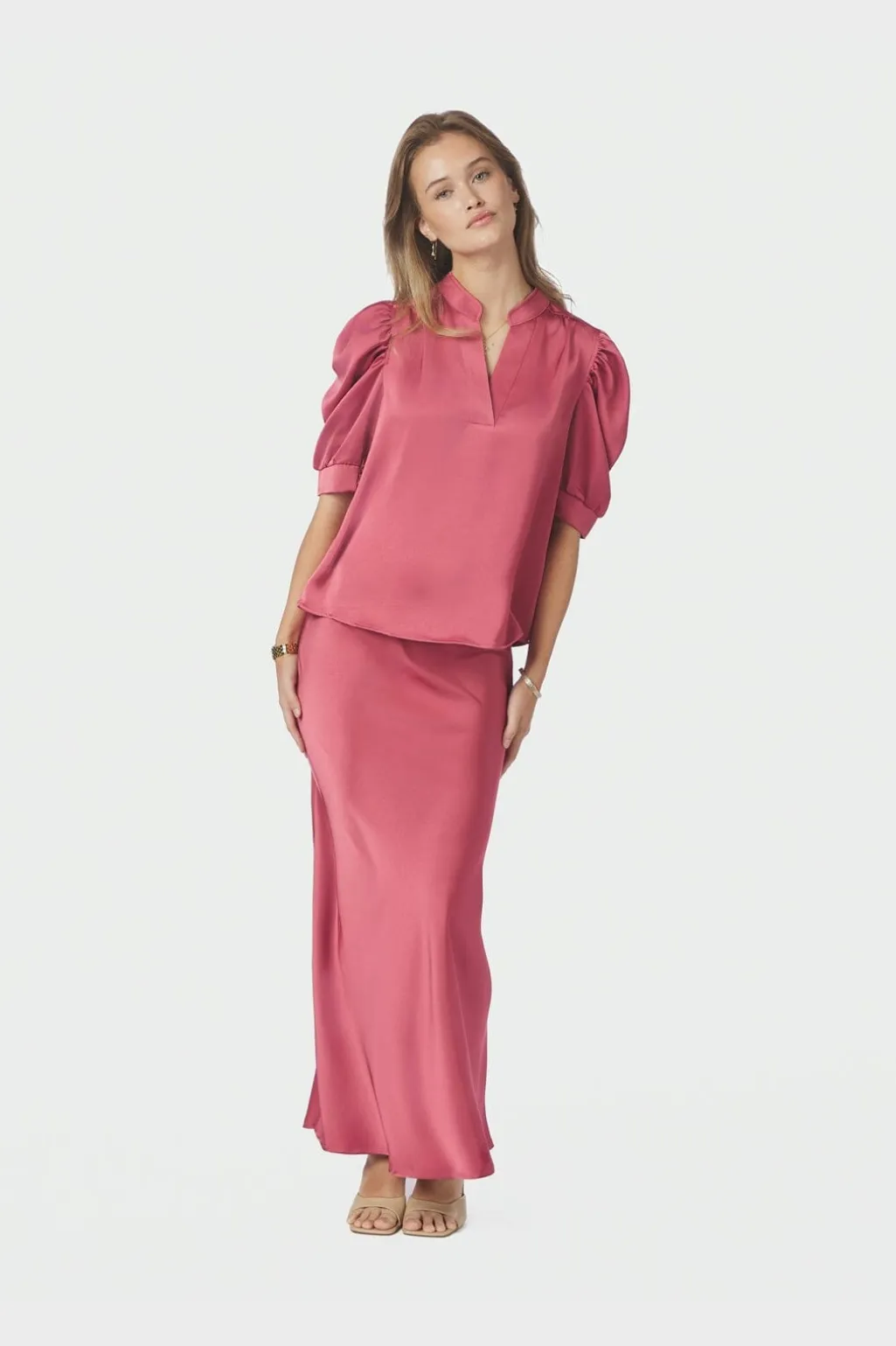 Nnroella Heavy Sateen Blouse 162590