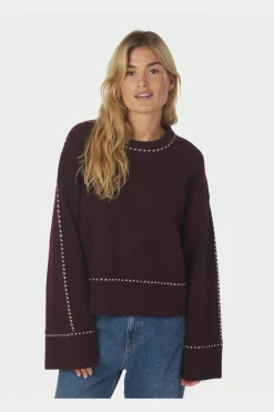 Nnroeme Knit Stitch Blouse 164818