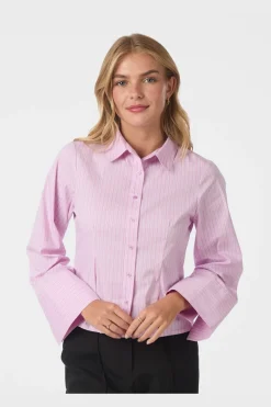 Nnrosa Shadow Stripe Shirt 166611
