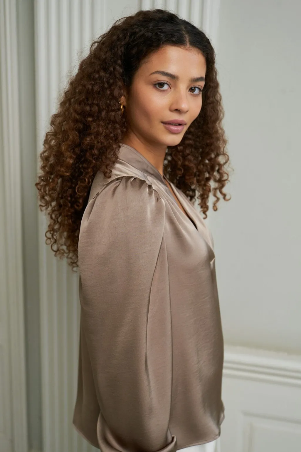 Nnrosslyn Heavy Sateen Blouse 163769
