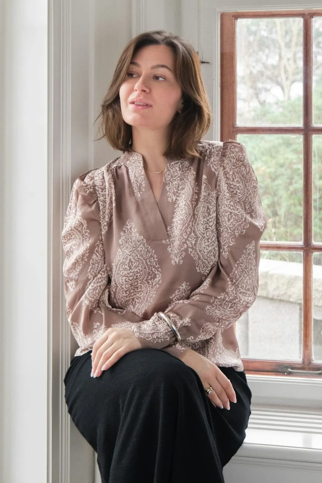 Nnrosslyn Paisley Drop Blouse 163976