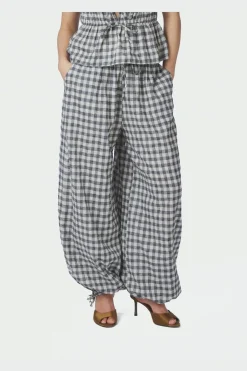 Nnroxane Balloon Check Pants 169626