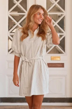 Nnserene Slim Stripe Dress 168963
