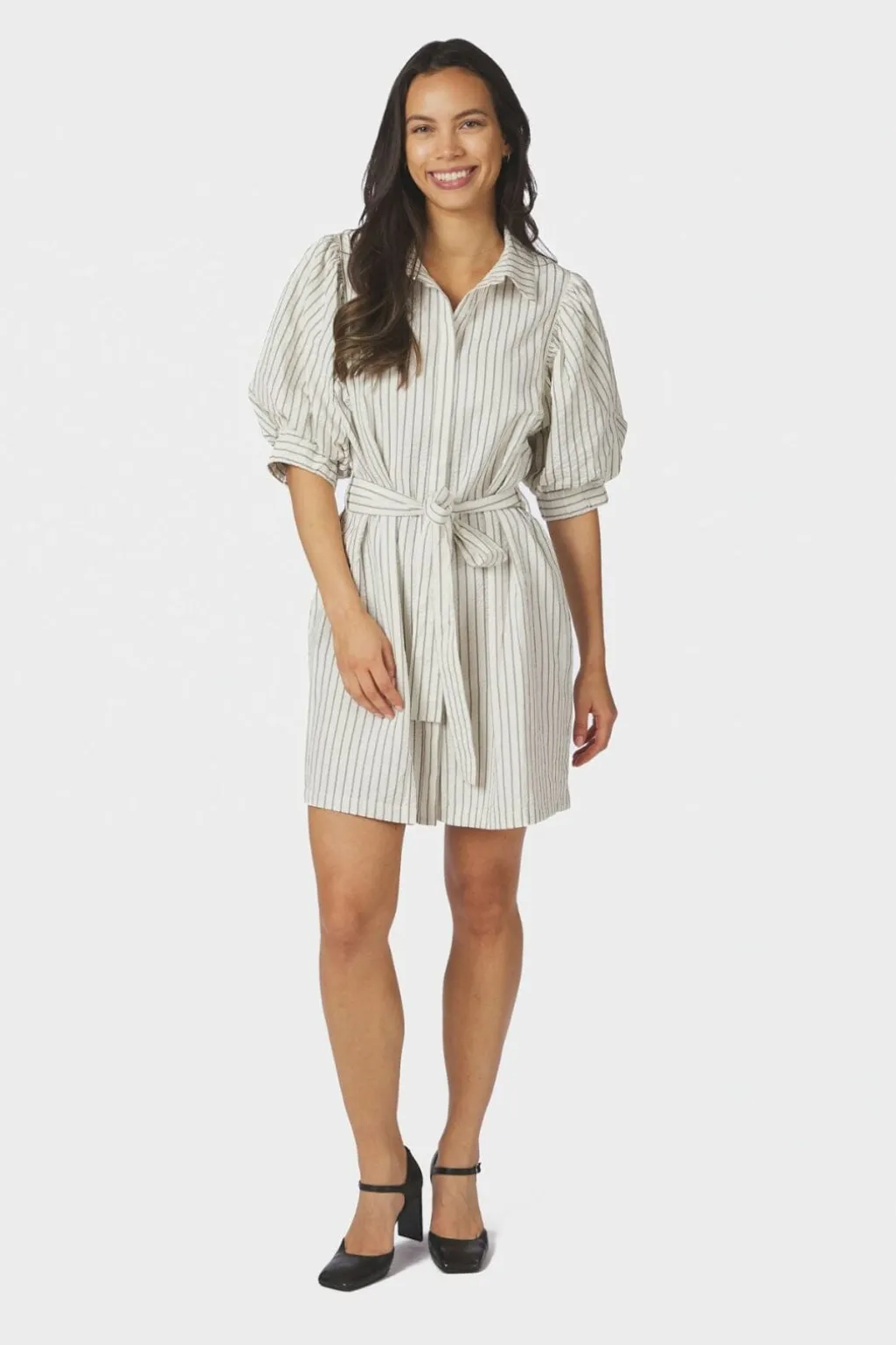 Nnserene Slim Stripe Dress 168963