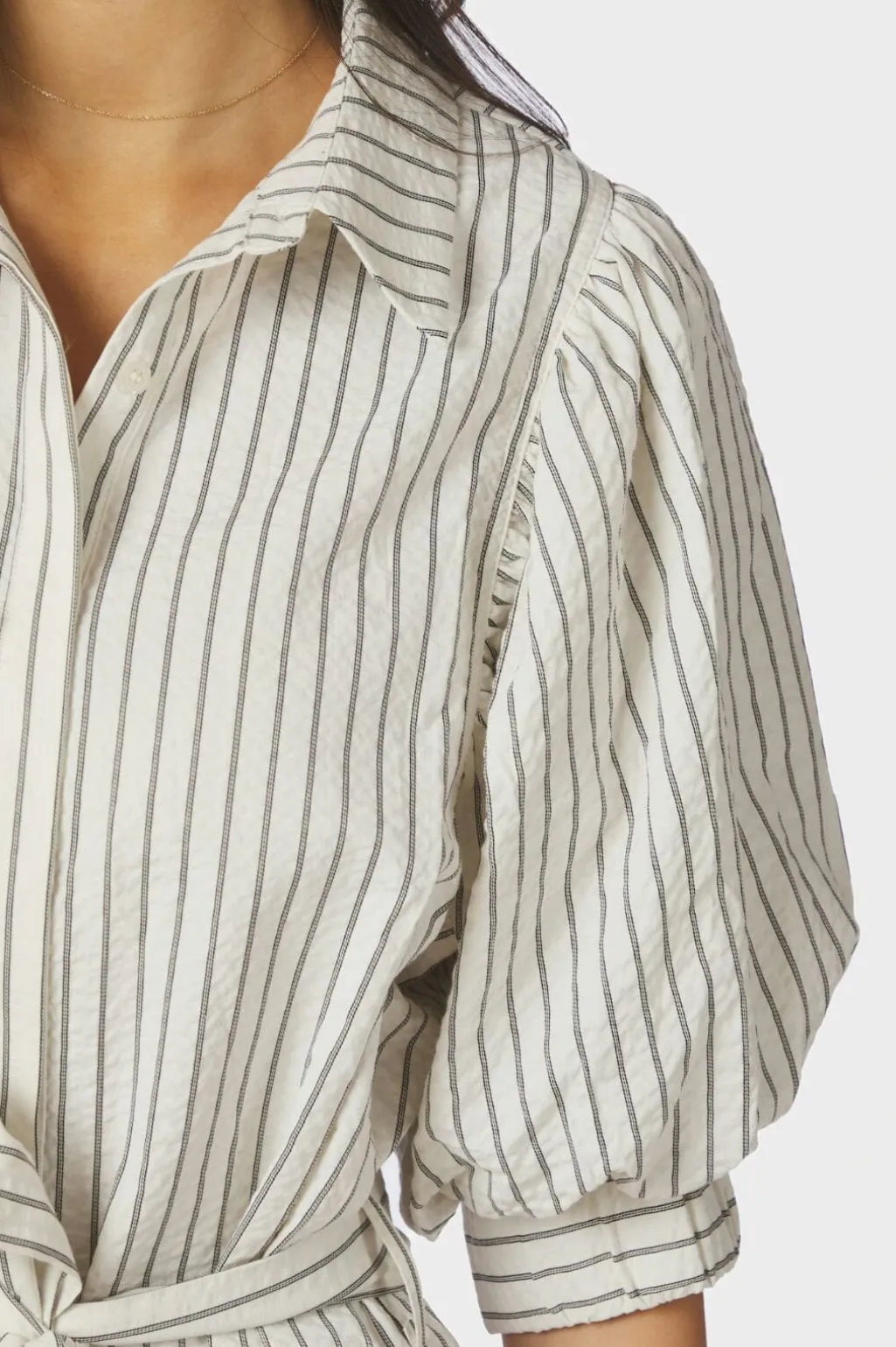 Nnserene Slim Stripe Dress 168963