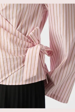 Nntifuna Stripe Wrap Shirt 167535