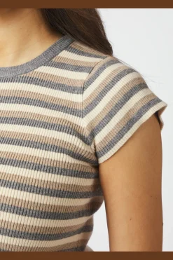 Nntirra Simple Stripe Knit Top 166630