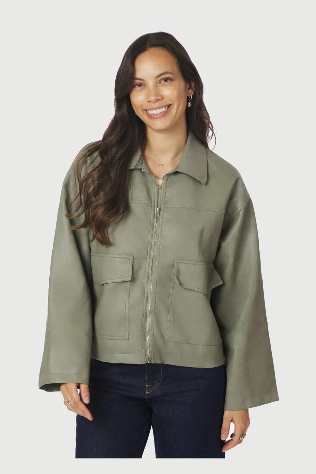 Nntitan Faux Leather Jacket 164002