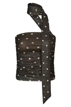 Nntorinti Mesh Dot Top 165892