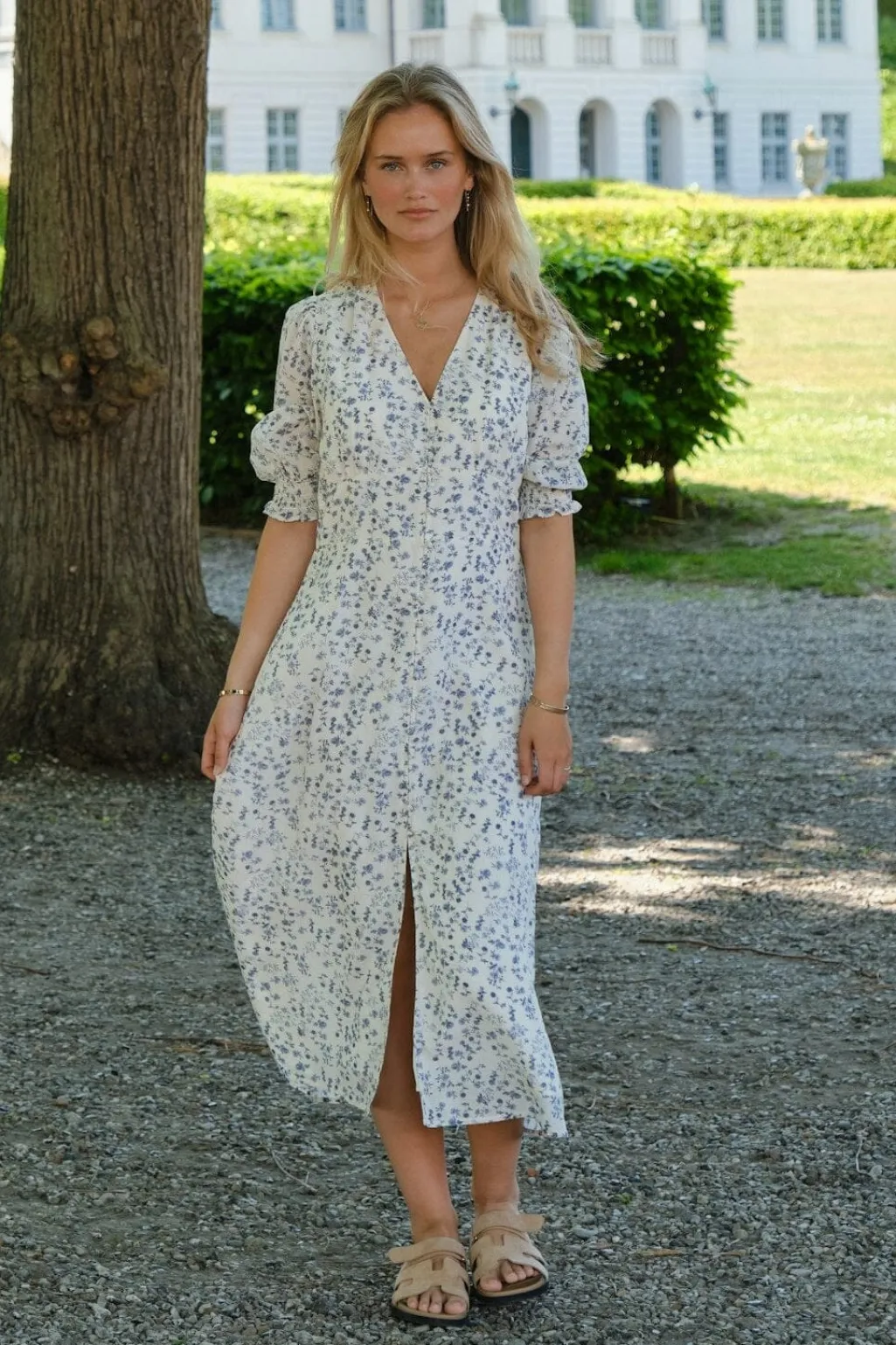 Nnvalley Structure Flower Dress 167925
