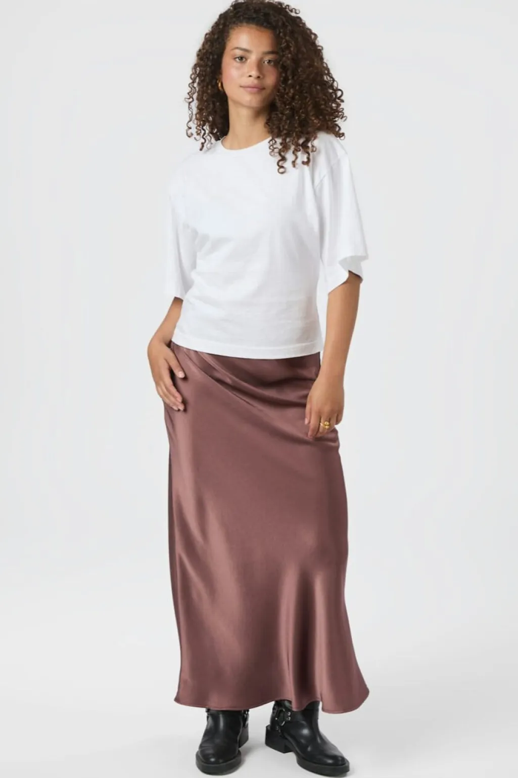 Nnvicky Heavy Sateen Skirt 159588