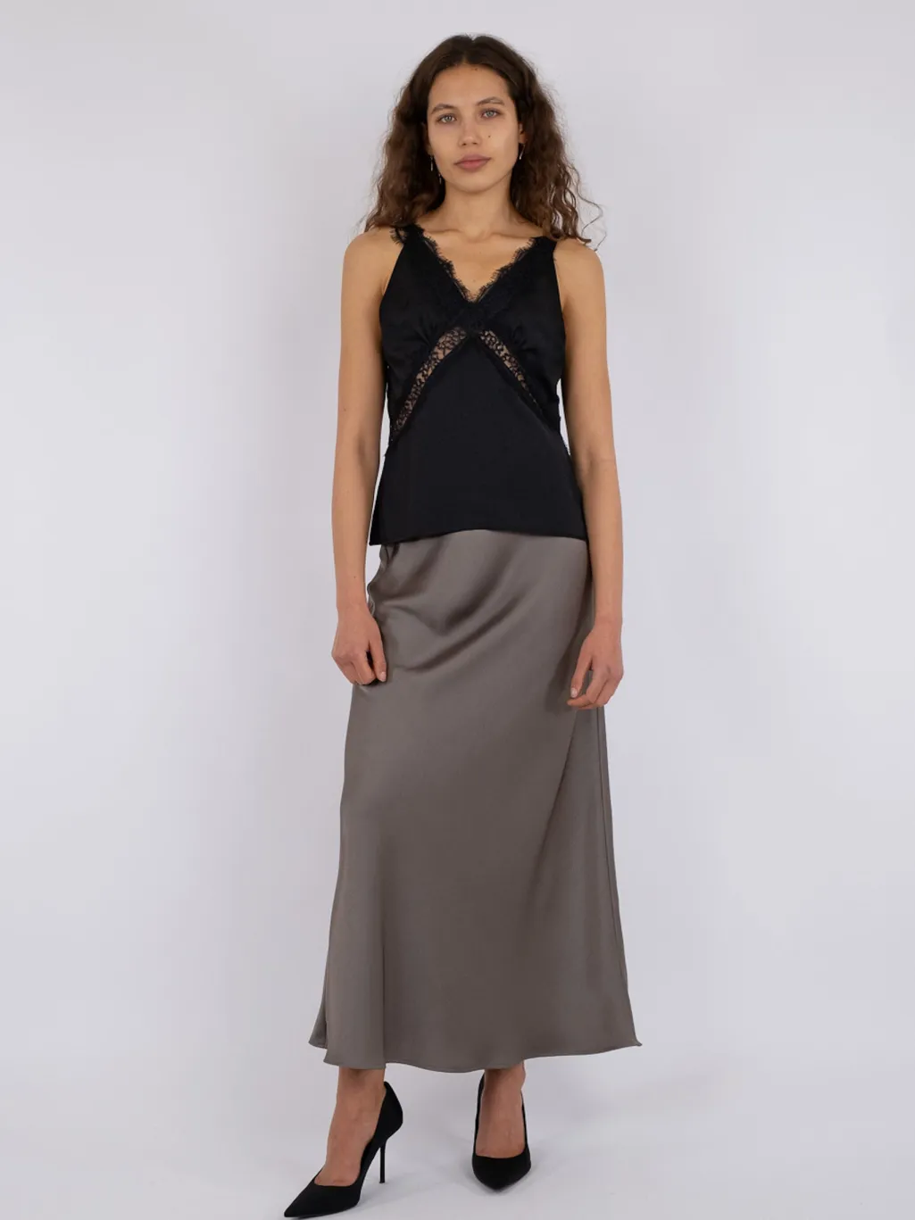 Nnvicky Heavy Sateen Skirt