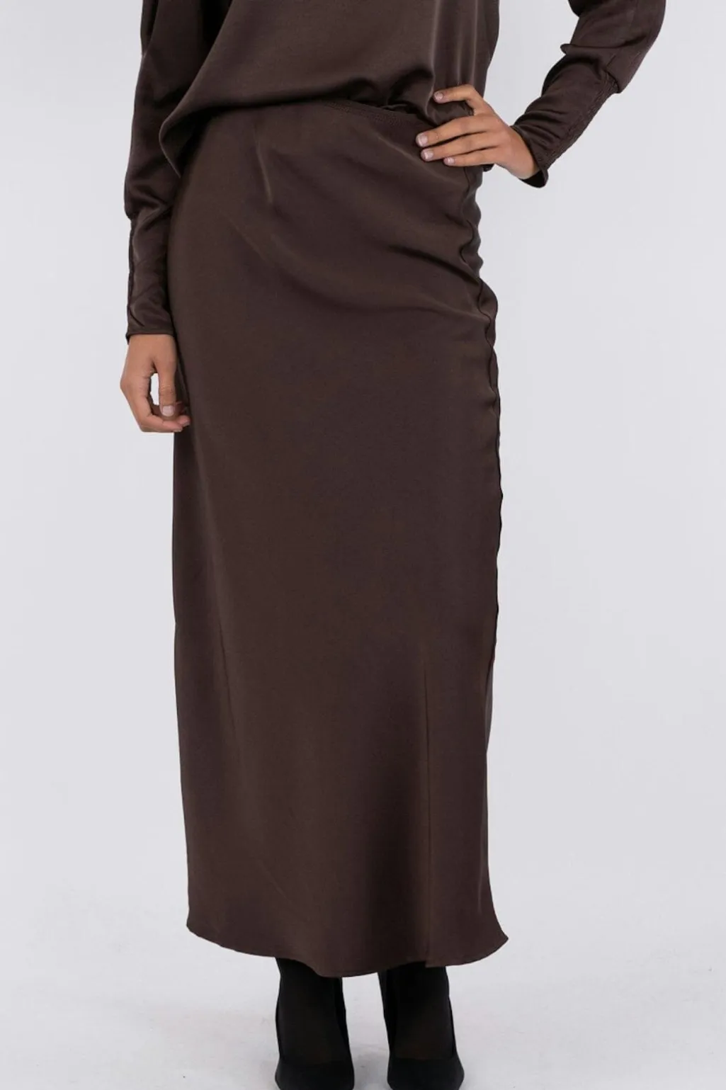 Nnvicky Heavy Sateen Skirt 159588