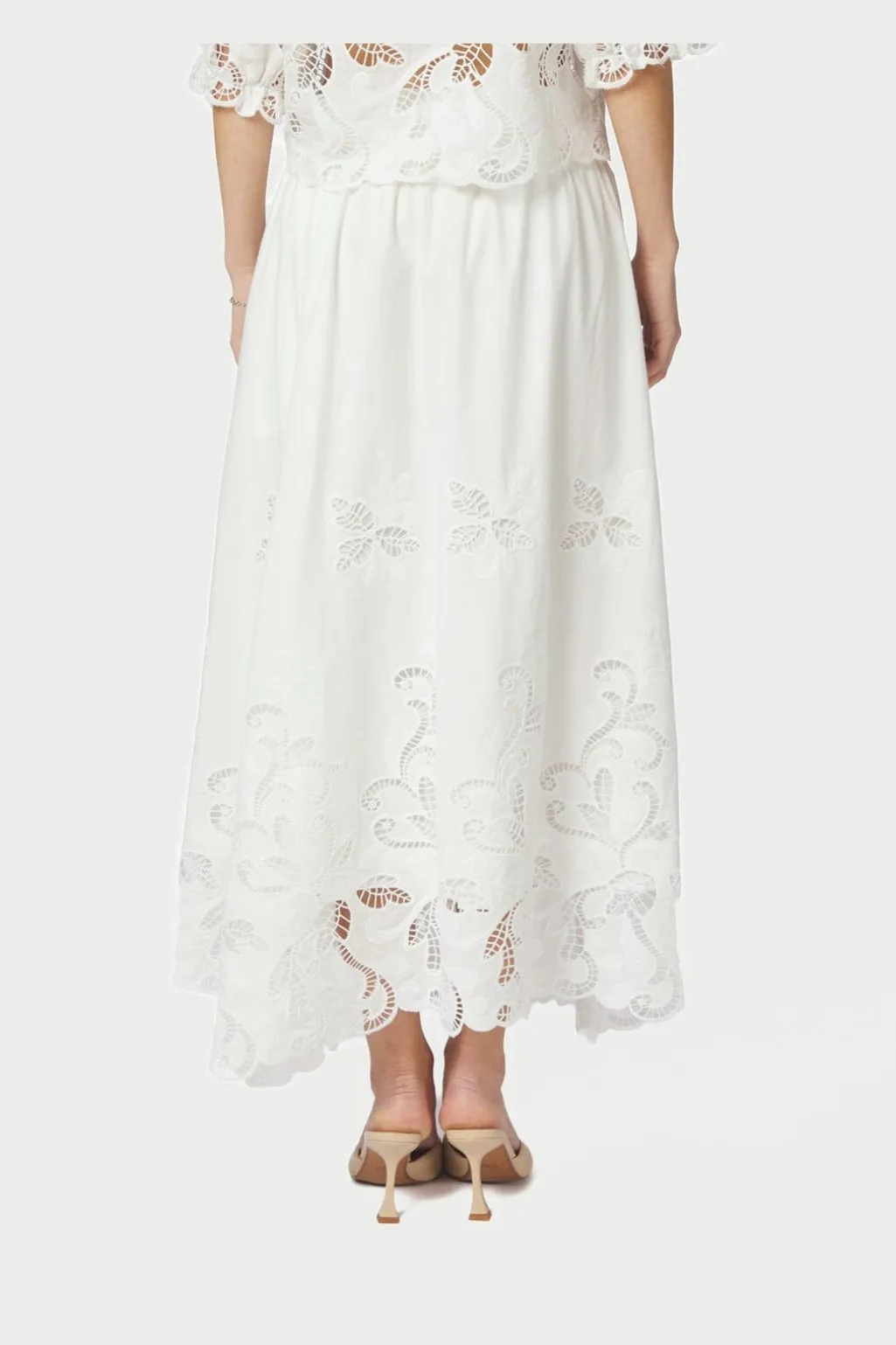 Nnyara Long Emb Skirt 168438