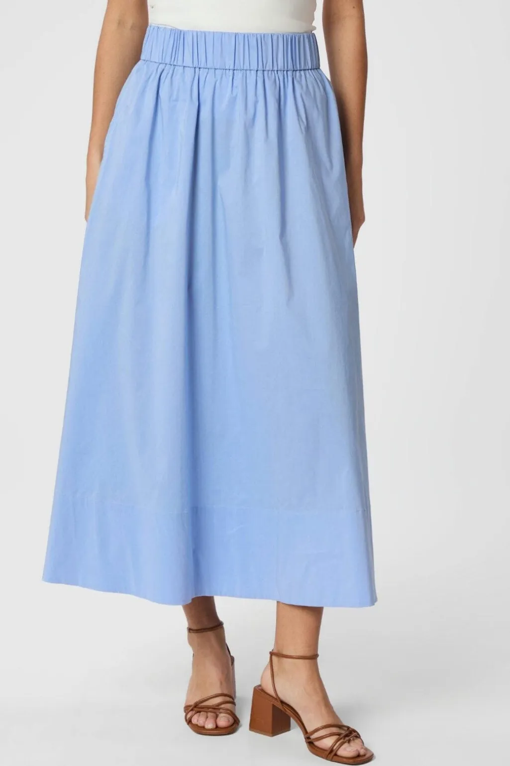 Nnyara Long Poplin Skirt 163076