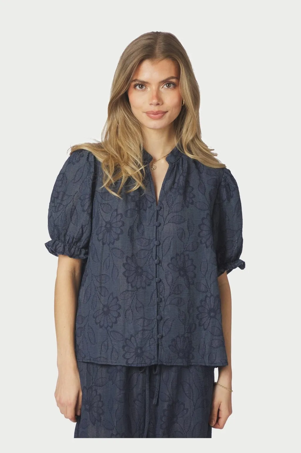 Nnzika Flower Stripe Blouse 168493
