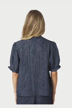 Nnzika Flower Stripe Blouse 168493