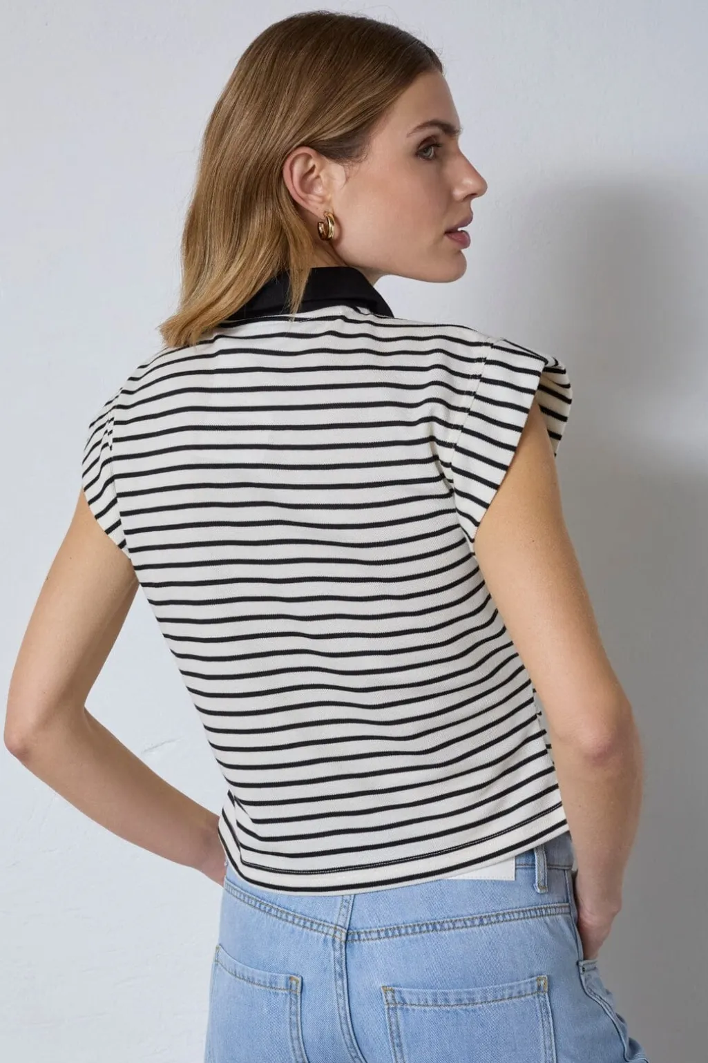 Normacc Stripe Polo Top 43024