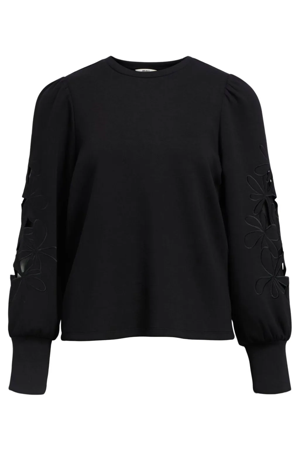 Objandrea Re L/S O-Neck Cutout Top