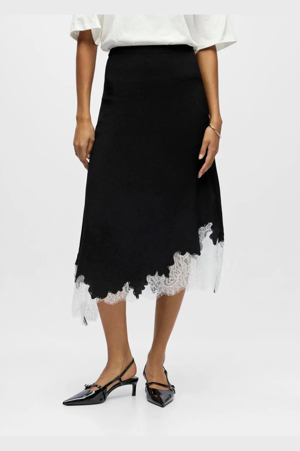 Objdalme Long Lace Skirt Aw Fair 25