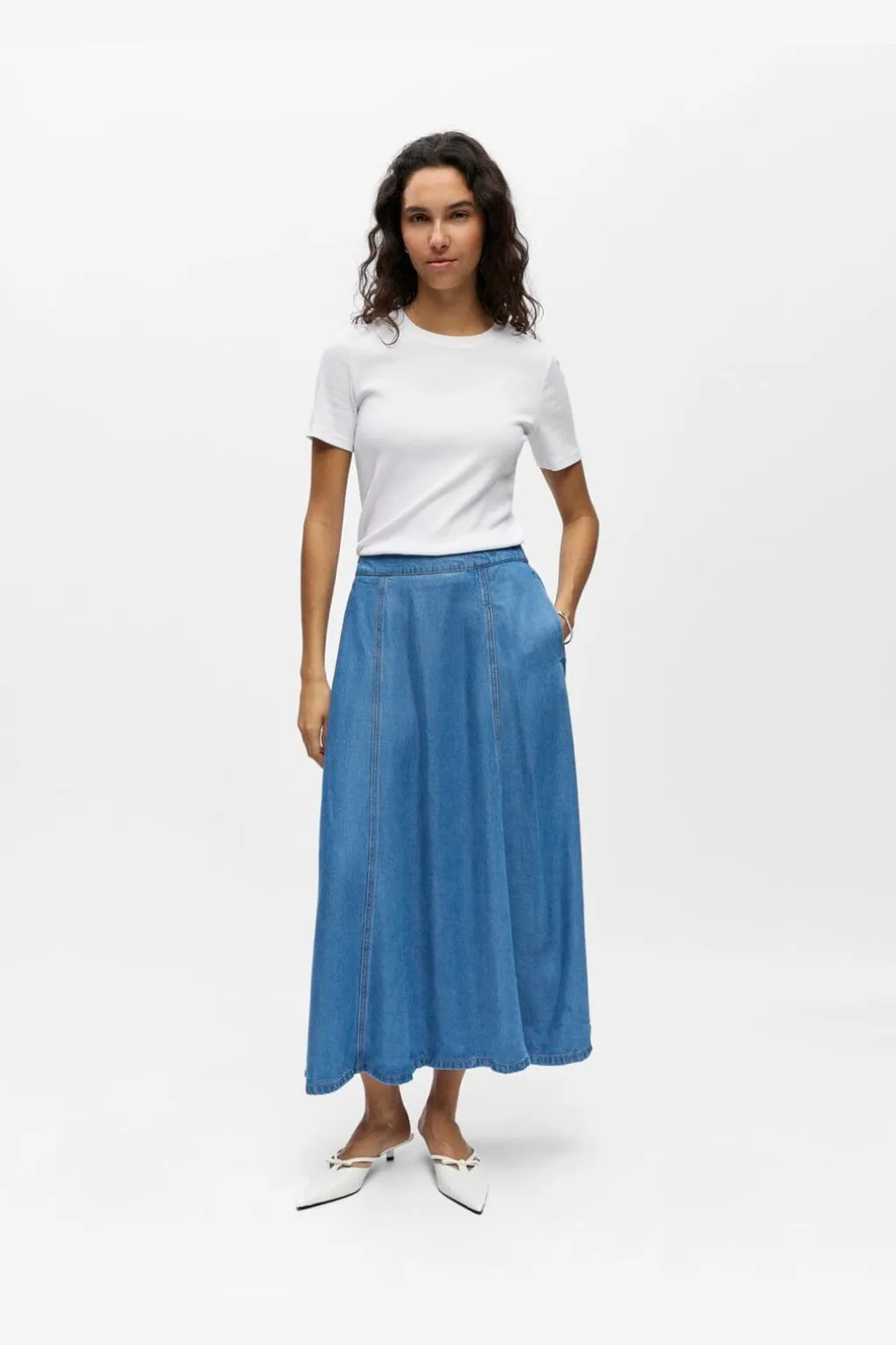 Objframe Denim Skirt