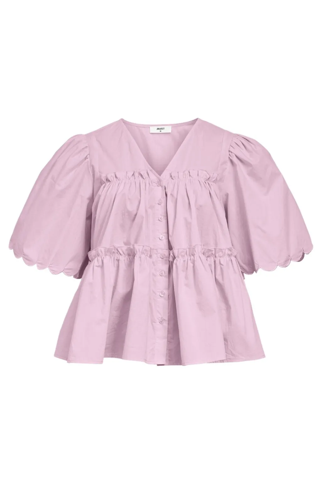 Objhope S/S Re V-Neck Top