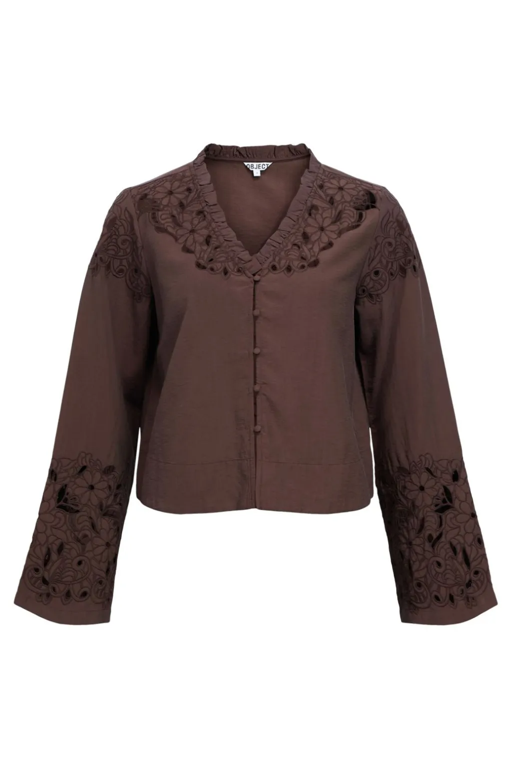 Objisla Yui L/S Re V-Neck Top 143