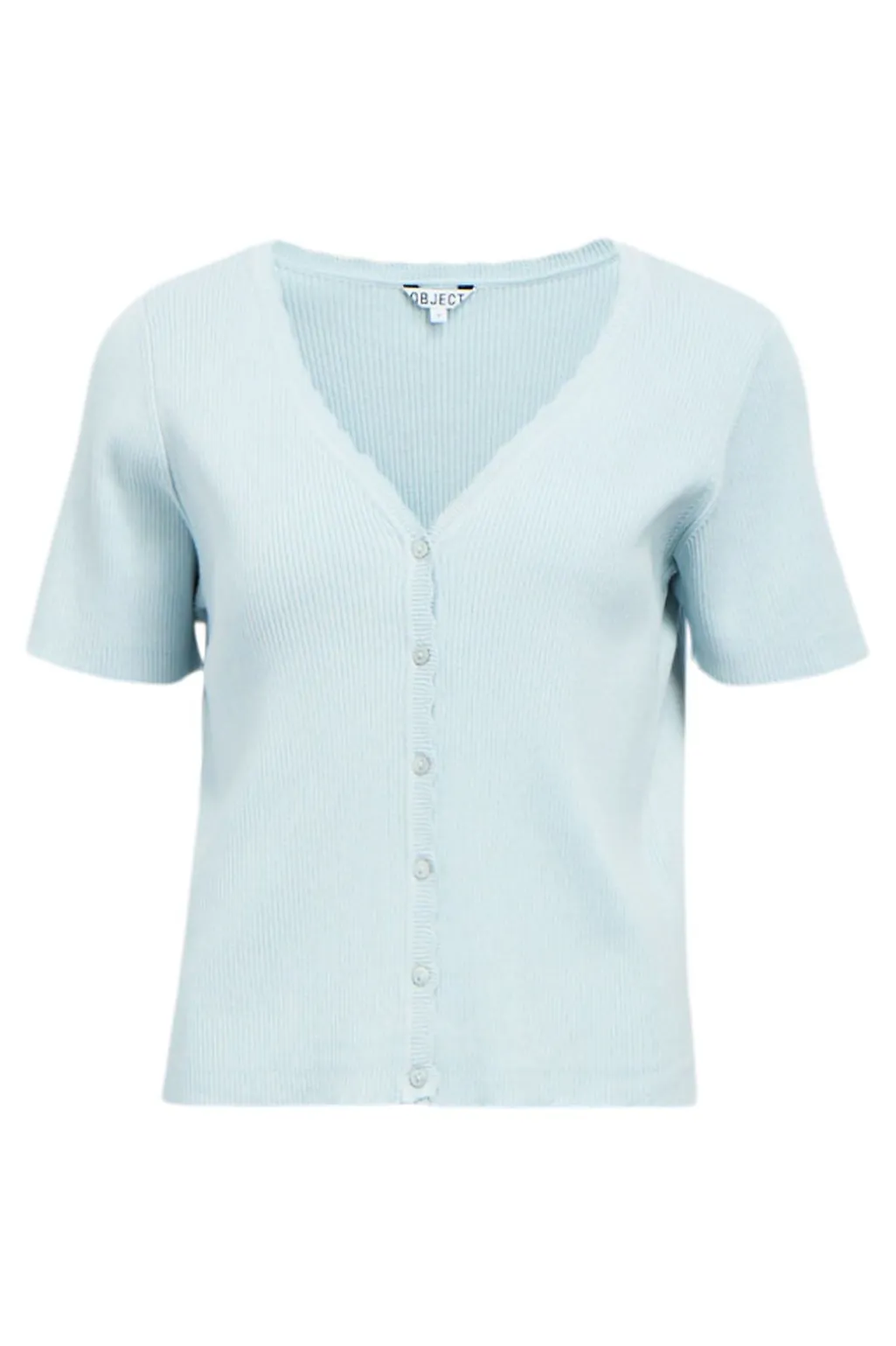 Objkelly S/S Re V-Neck Cardigan